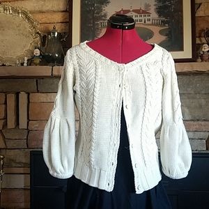 NEW Knit Sweater Cardigan Bell Sleeves Route 66